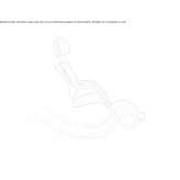 Ergonomic armchair with headrest Gravere