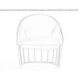 Leather armchair Albardon