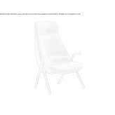 Polyester armchair with high backrest Maspeth