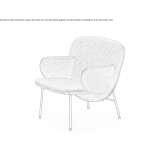 Fabric armchair with armrests Manhush