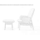 Upholstered armchair with armrests Manhush