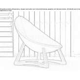 A fabric armchair based on a sled Nice
