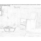 Upholstered armchair with armrests Santec
