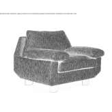 Fabric armchair with armrests Vyskov