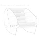 Glass and TPU armchair with armrests Franeker