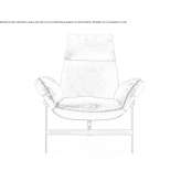 Leather armchair Marboz