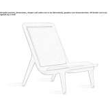 Fabric upholstered armchair with high backrest Cabasse