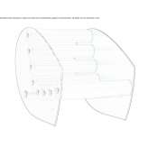 Glass and TPU armchair with armrests Franeker