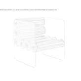 Glass and TPU armchair with armrests Zlin