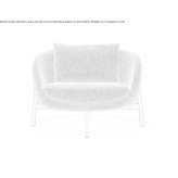 Fabric armchair with armrests Ellerau
