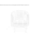 Swivel armchair made of leather or fabric Cargeghe