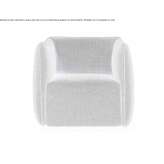 Swivel fabric armchair with armrests Krimml