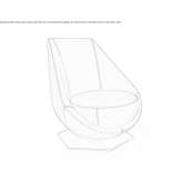 Fabric swivel armchair Mangalia
