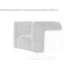 Swivel fabric armchair with armrests Mellieha
