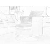 Leather armchair with a 4-star base Gragnano