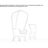 High-back armchair made of polyethylene Biol