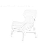 High-back armchair Formello