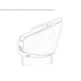 Leather armchair Lent