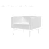Fabric armchair with fire-resistant padding Idritsa