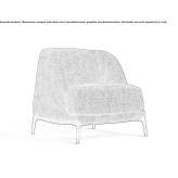 Upholstered armchair Pixley