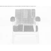 Fabric armchair with armrests Aiguees