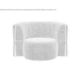 Fabric upholstered armchair with armrests Kutina