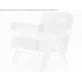 Fabric armchair with armrests Bykhaw