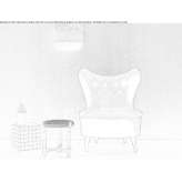 Velvet armchair Abernant