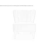Fabric armchair Ungheni