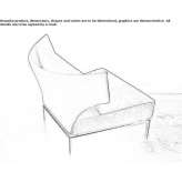 Upholstered wing armchair Moranbah