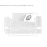 Fabric armchair with armrests Salerno