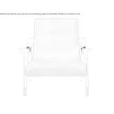 Armchair upholstered in velvet with armrests Gypsum