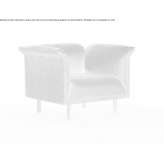 Fabric armchair with armrests Cismele