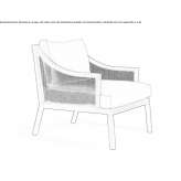 Wooden armchair with armrests Introbio