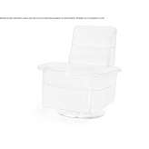 Upholstered relaxation armchair made of leather with armrests Reinosa