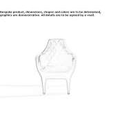 Armchair upholstered with quilted leather Biol