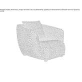 Fabric armchair with armrests Berzasca