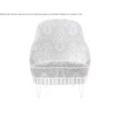 Fabric upholstered armchair with armrests Iziaslav