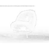 Armchair upholstered with fabric Bile