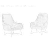 Bergere textile armchair with armrests Arahuay