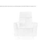 Swivel leather armchair with foldable backrest Stotfold
