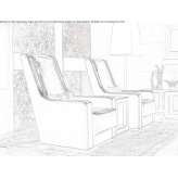 Swivel chair with high backrest Gragnano