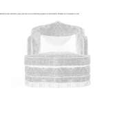 Fabric armchair with armrests Boyabat