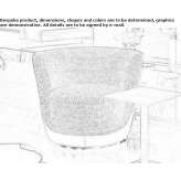 Fabric swivel armchair Corongo