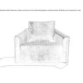 Fabric swivel armchair Szeged