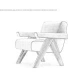 Leather upholstered armchair Iqaluit