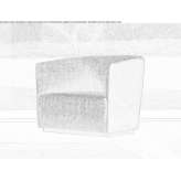 Fabric armchair with armrests Mimbaste