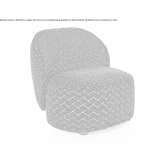 Armchair upholstered with fabric Kutina