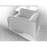 Armchair upholstered with fabric Genech