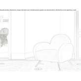Fabric armchair with armrests Baulon